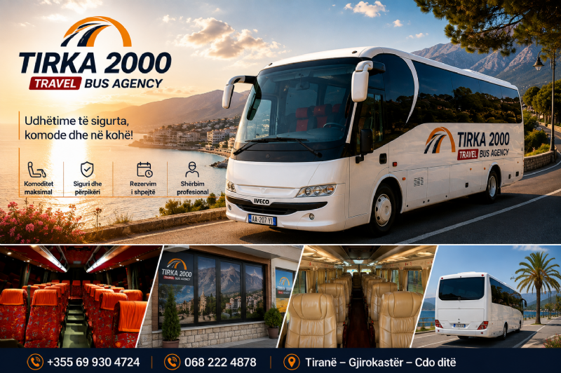 Tirka 2000 – Partner i besueshëm për agjenci turistike me transport profesional për grupe dhe ture turistike